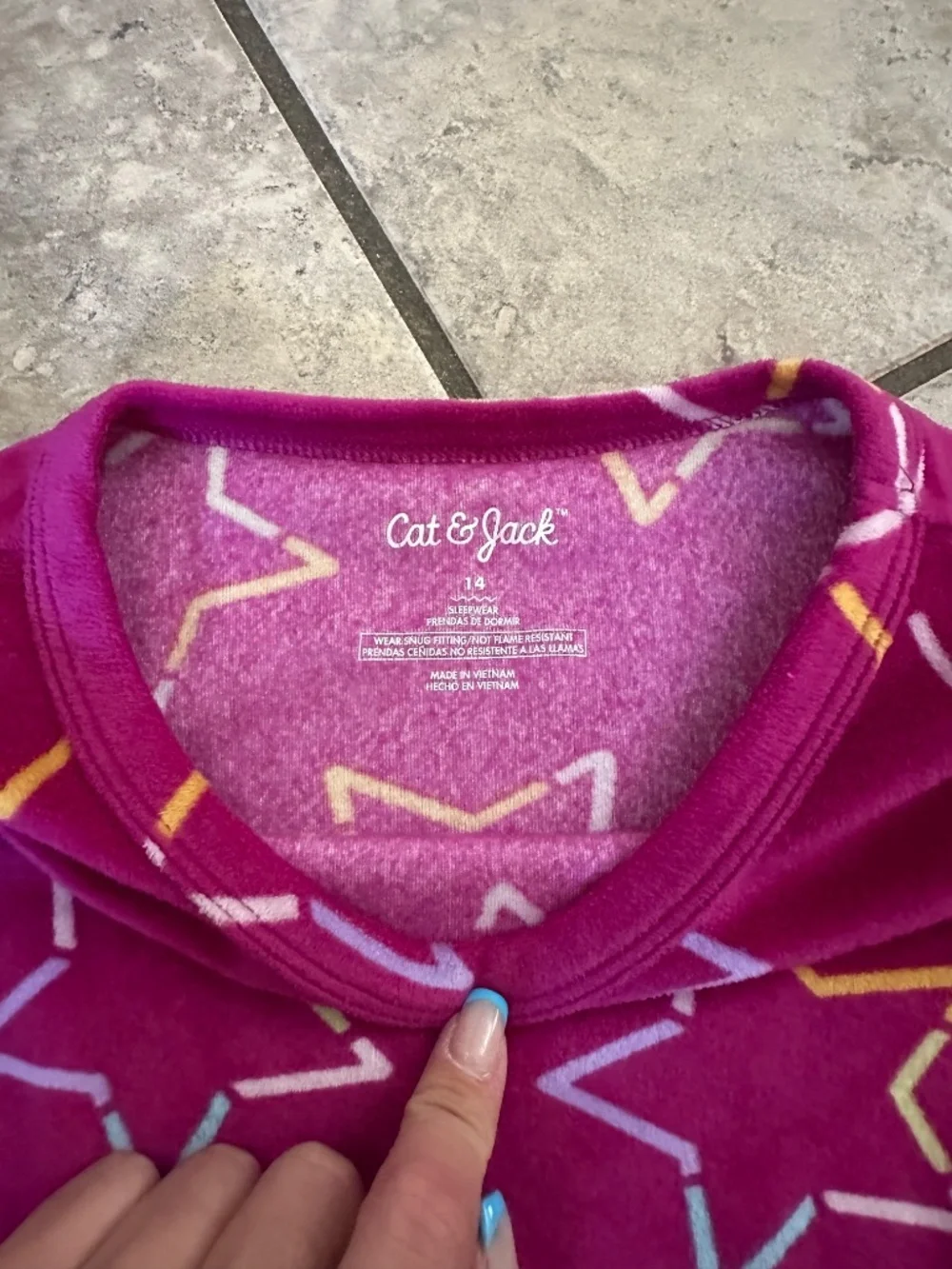 Girls' Cat & Jack Pajama Set- Size 14